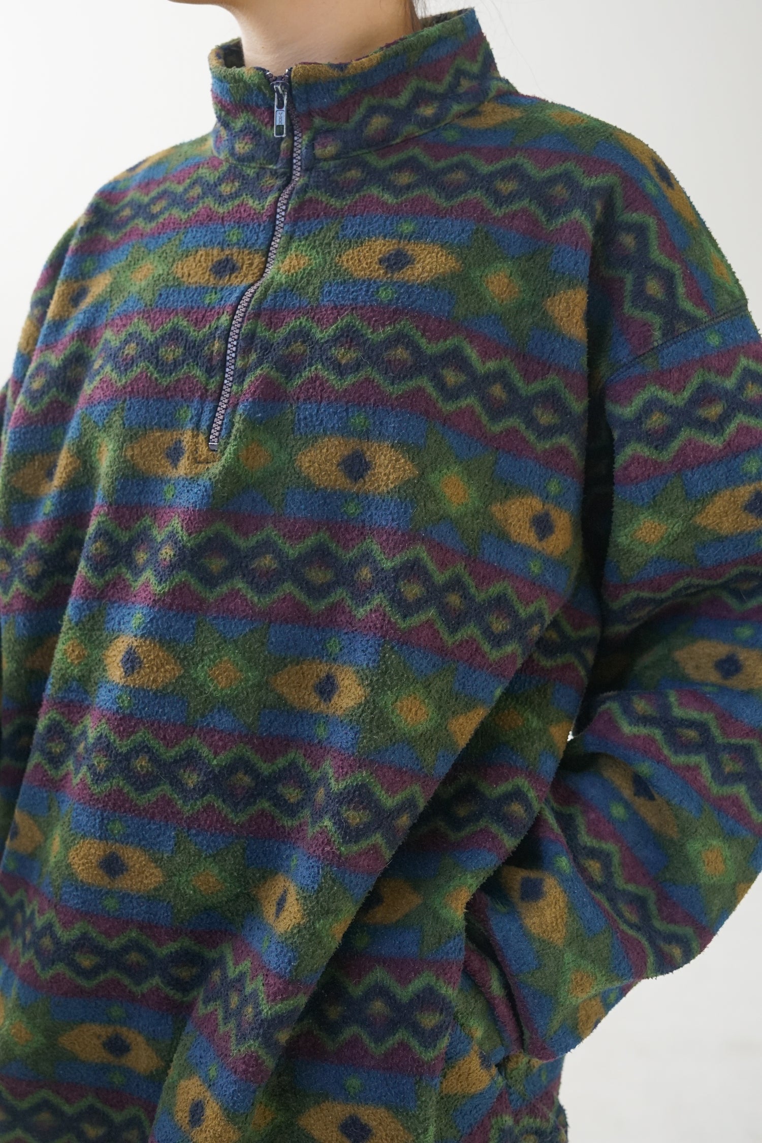 Polar à motifs 90s sans nom unisexe taille L