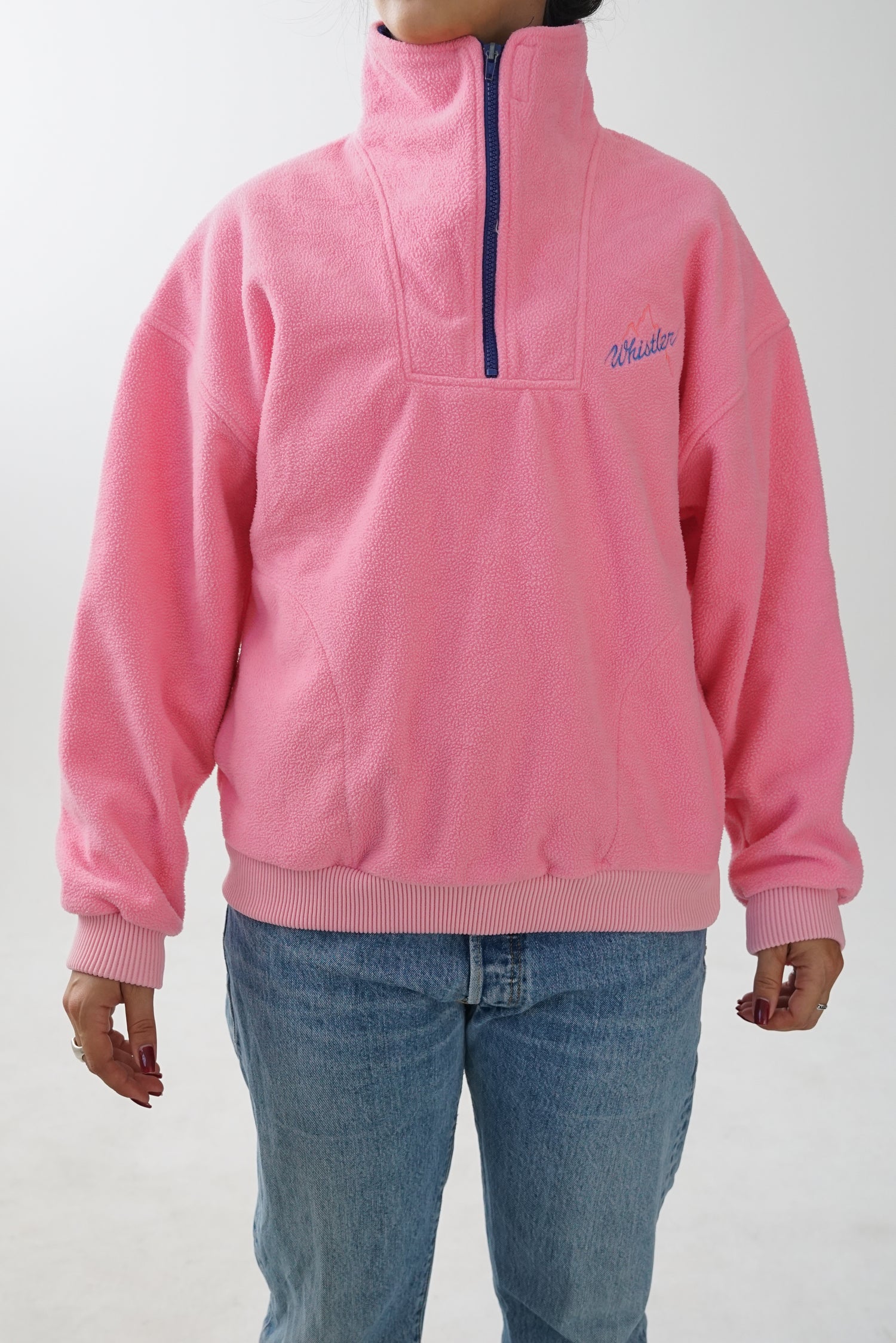 Polaire/fleece retro 80s rose Whisler unisexe taille M
