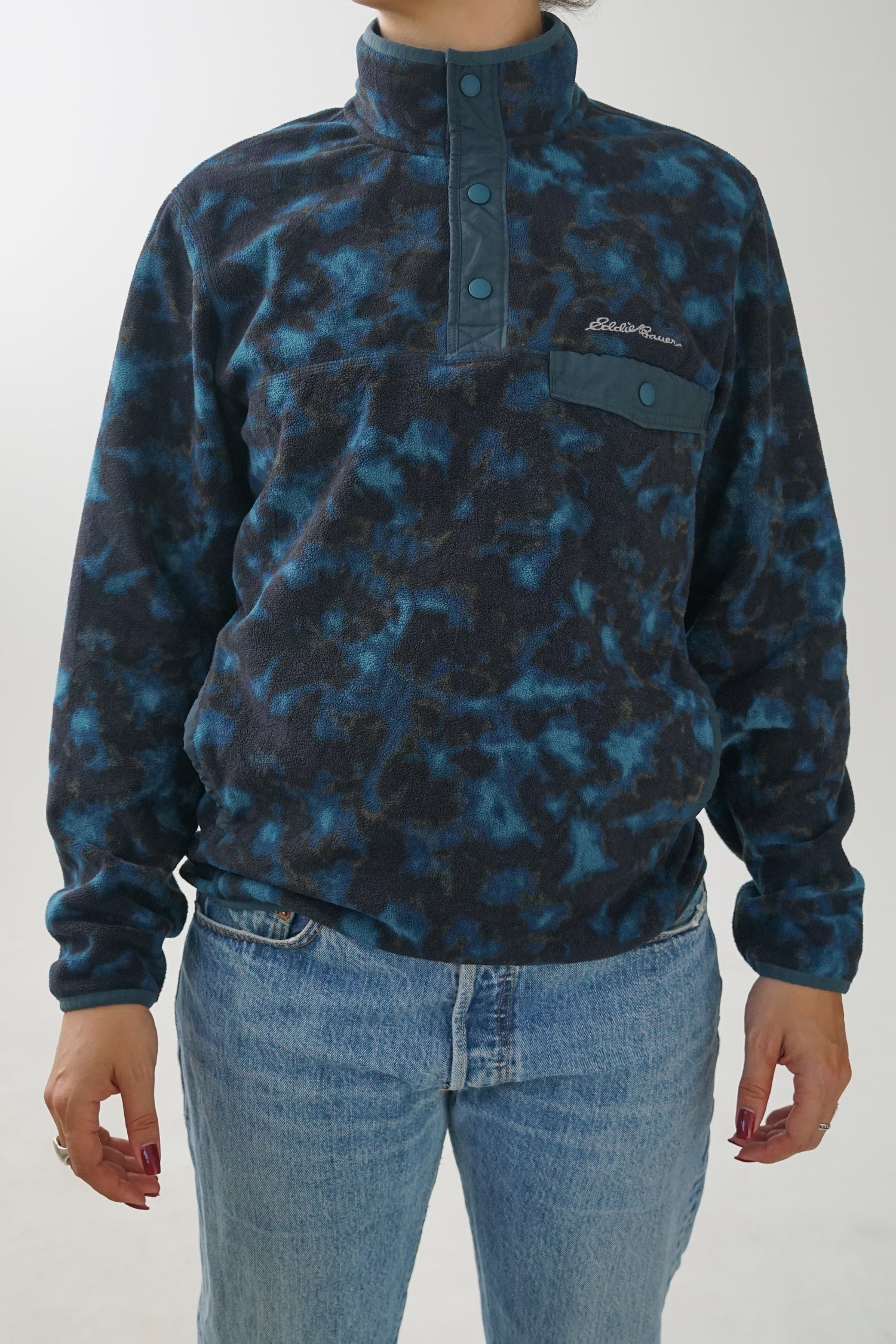 Eddie Bauer men's pullover fleece like new size S