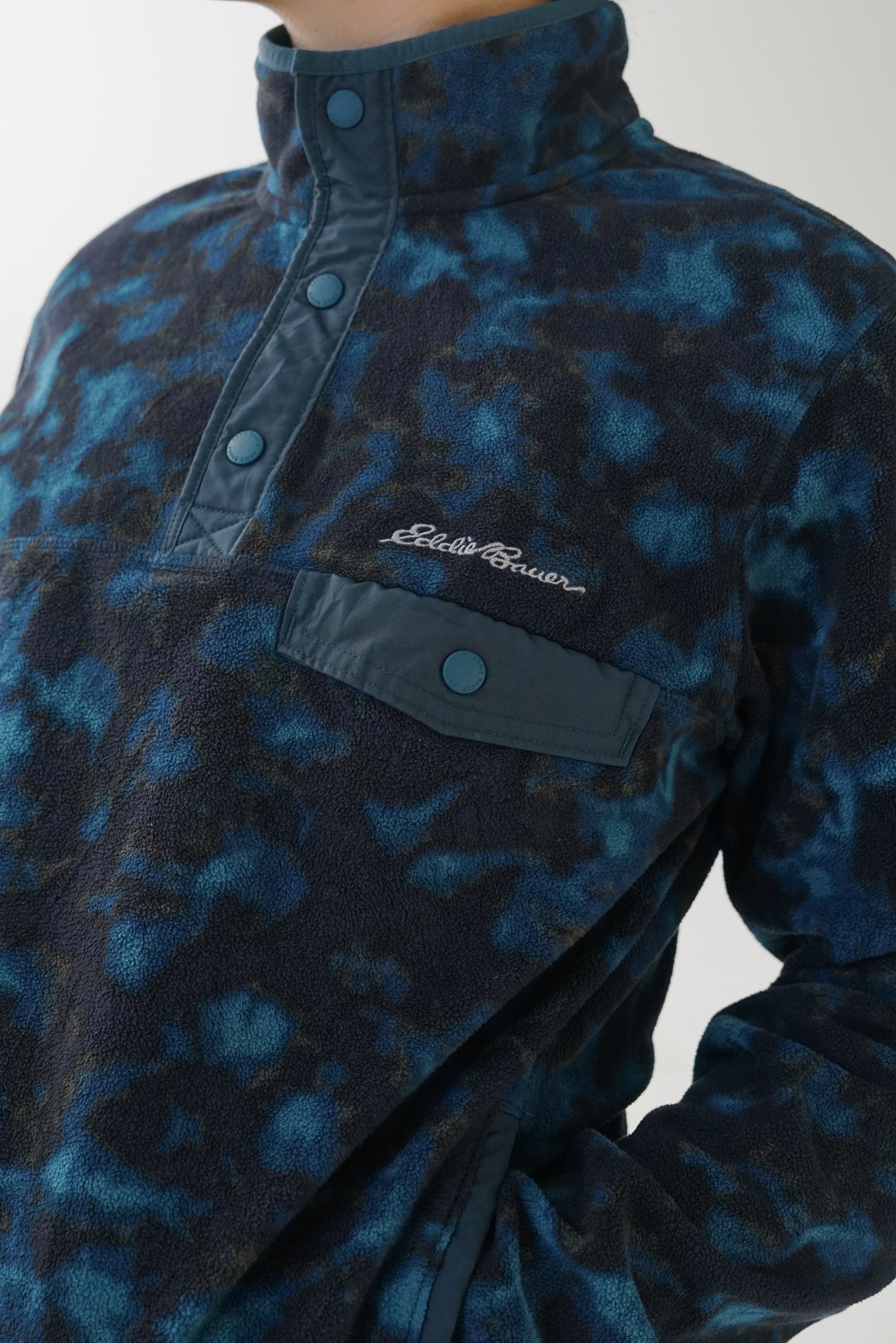 Eddie Bauer men's pullover fleece like new size S