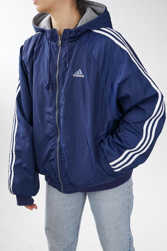 Manteau imperméable Adidas 90s réversible int en coton taille L pour homme