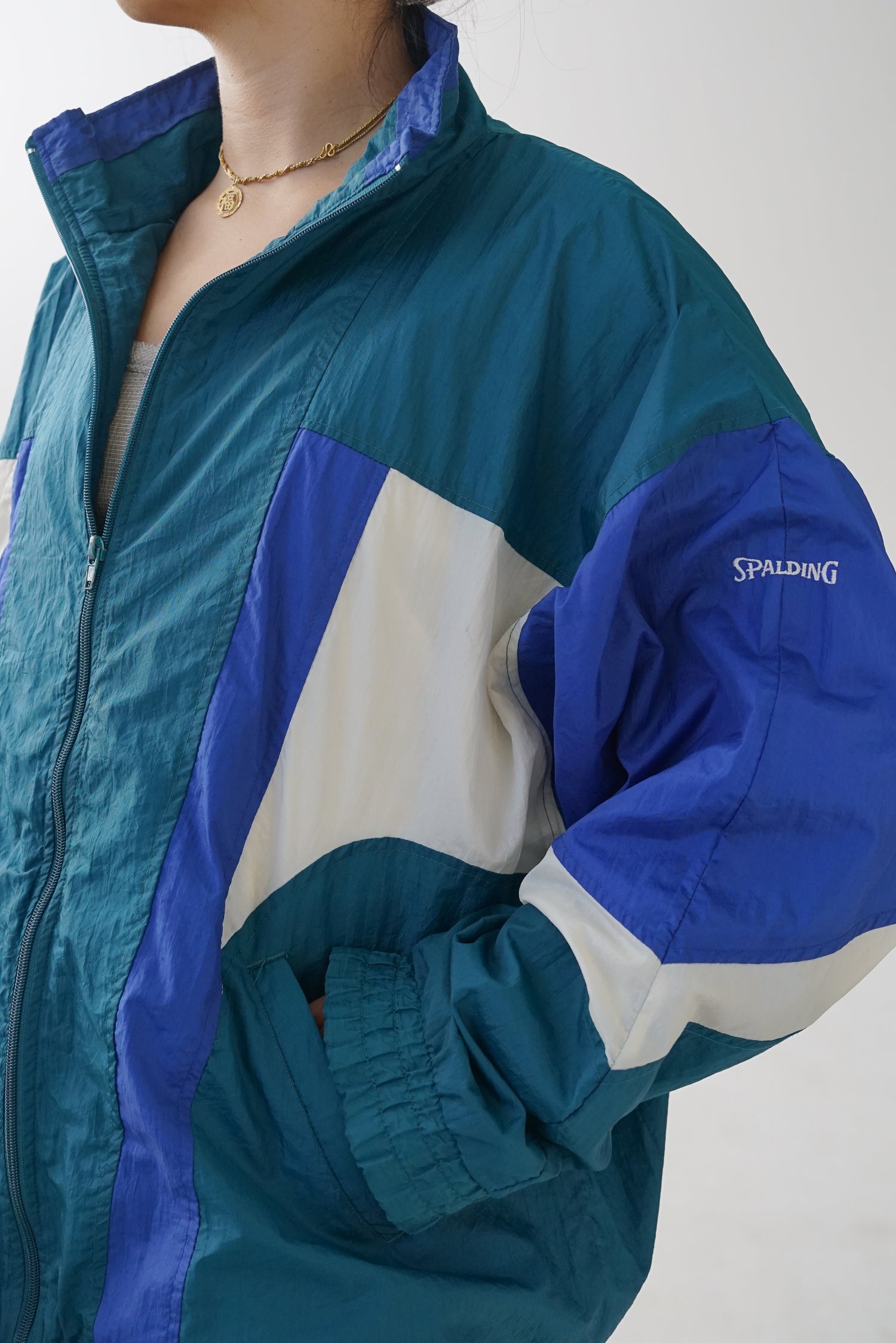 Vintage Spalding track jacket for men size XL