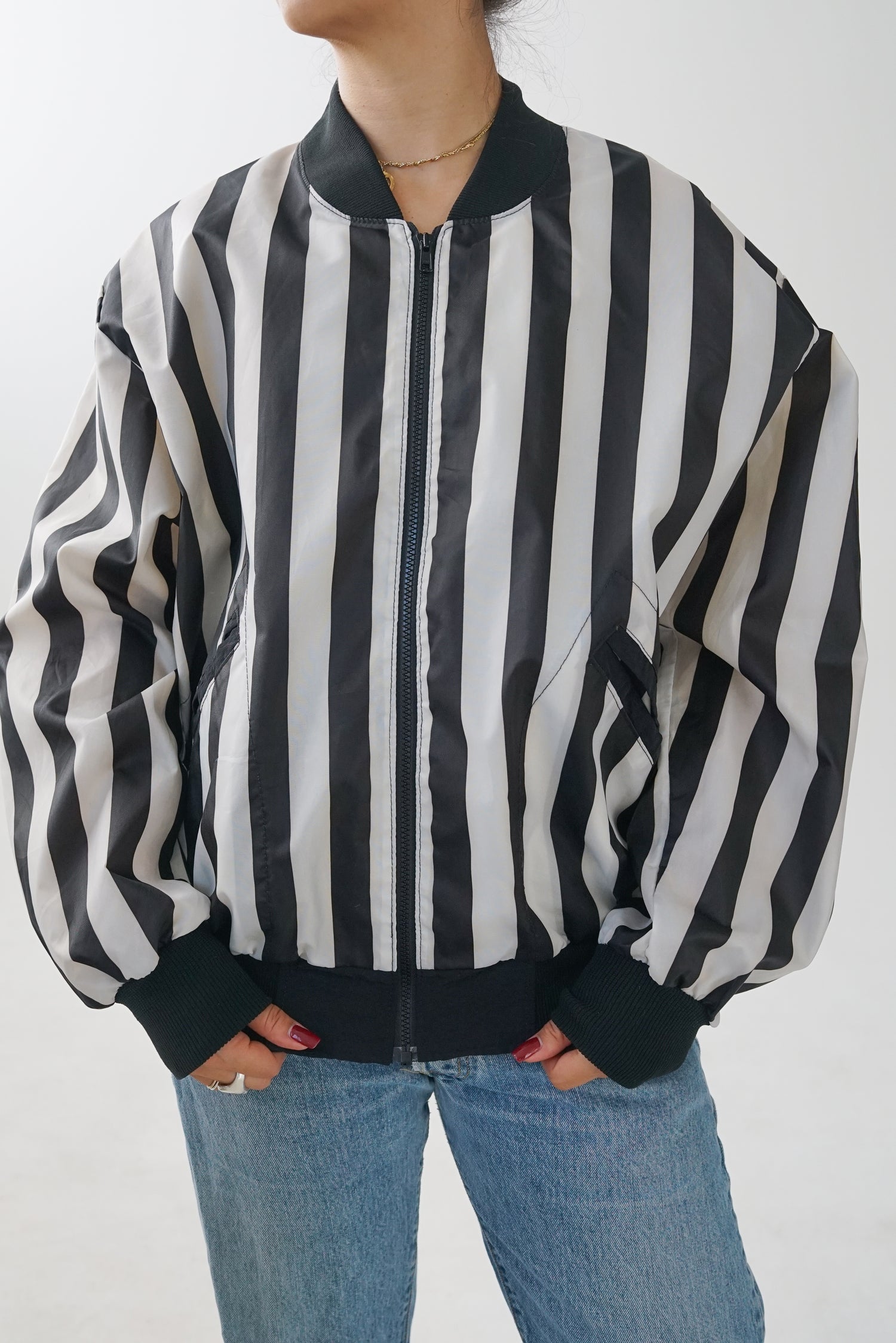 Vintage referee windbreaker POS for men size XL