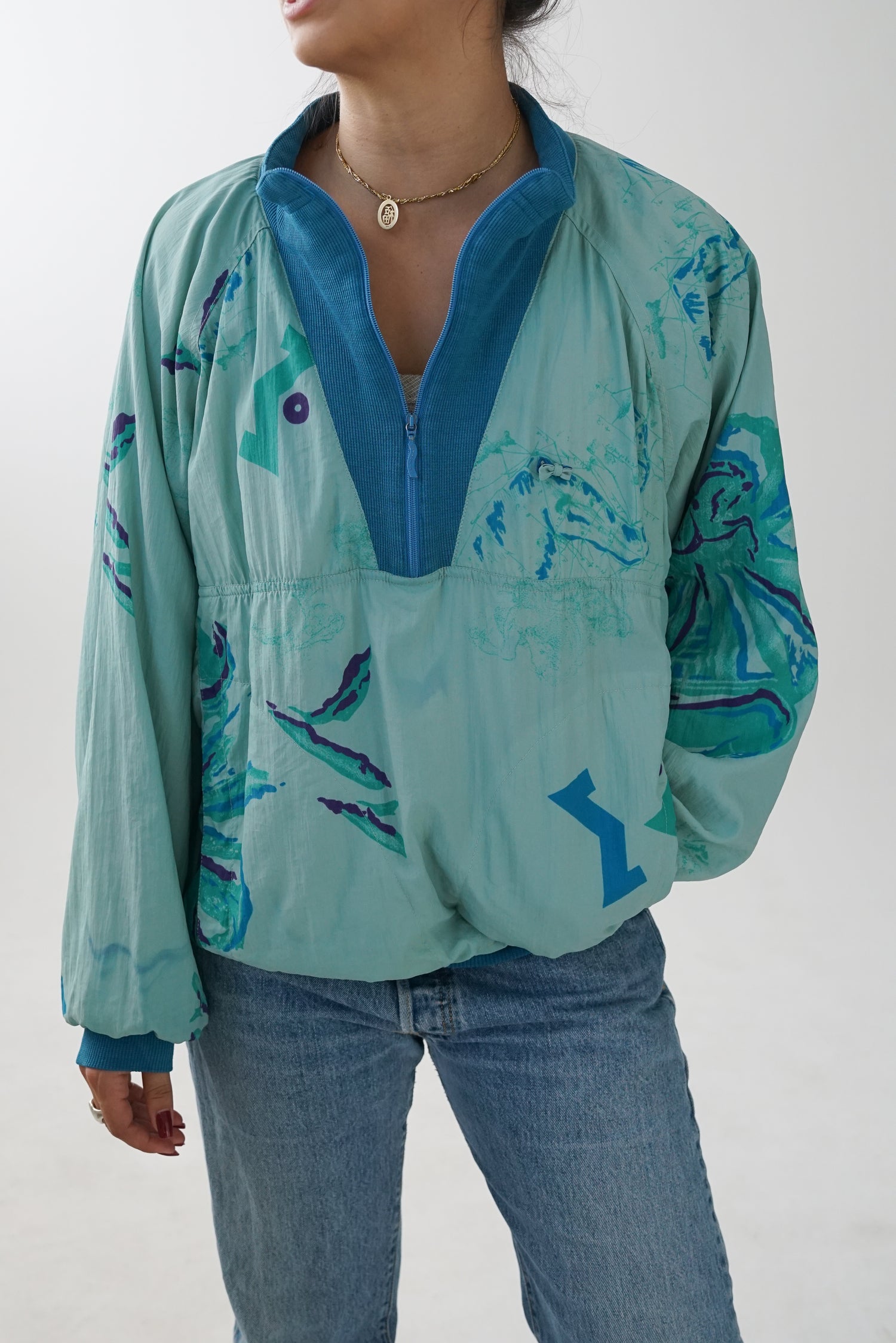 Matin Bleu vintage windbreaker/track jacket for women size M-L