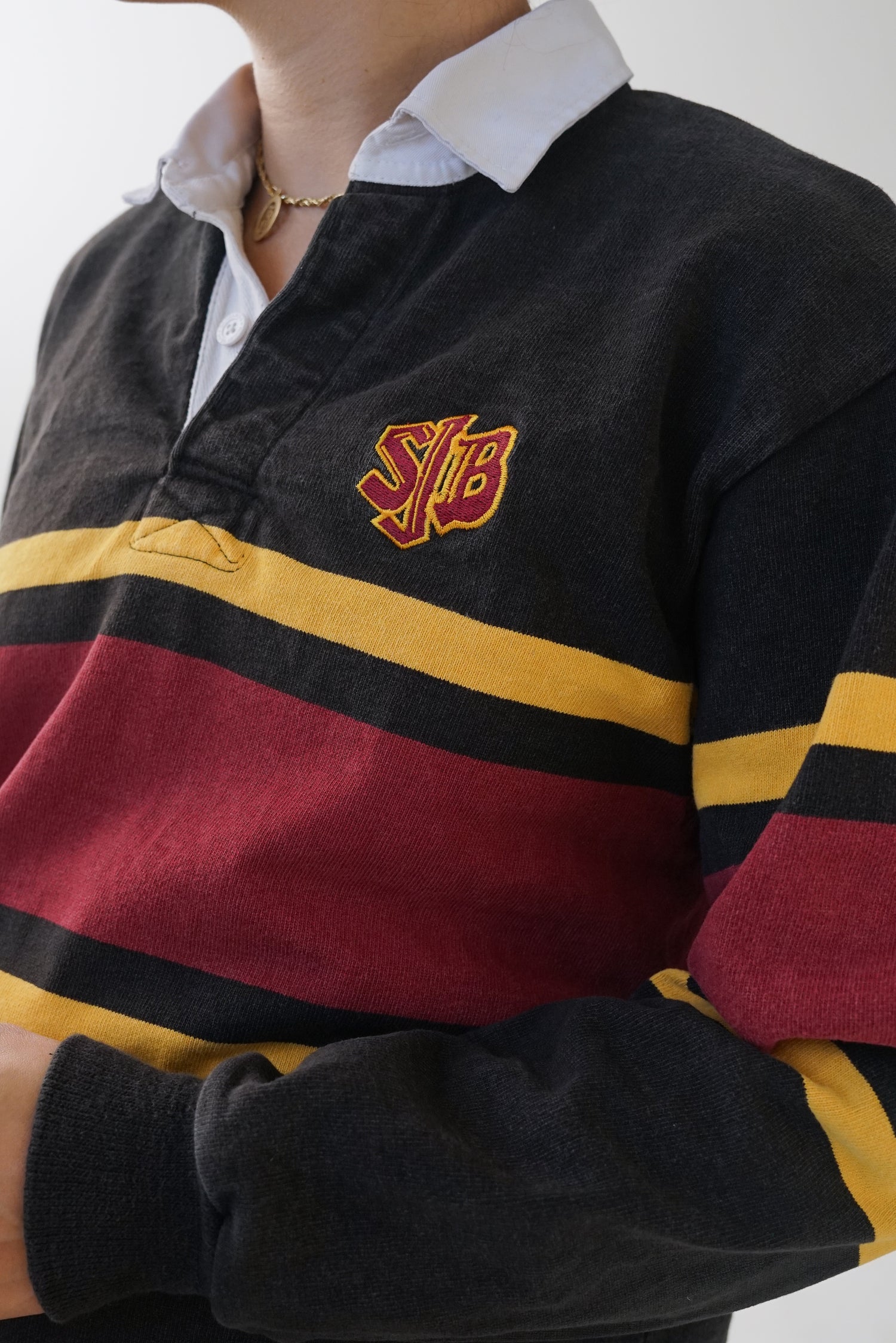 Chandail rugby en coton épais unisexe taille M