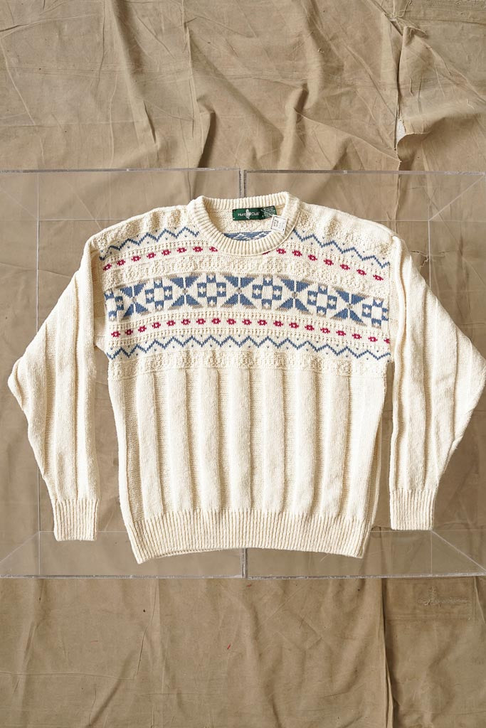 Tricot en coton Hunter's Club cotton knit beige taille M