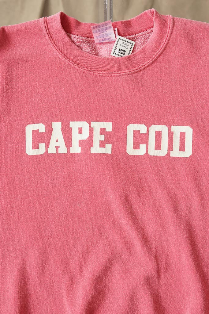 Crewneck Gildan Cape Cod rouge vintage wash taille S