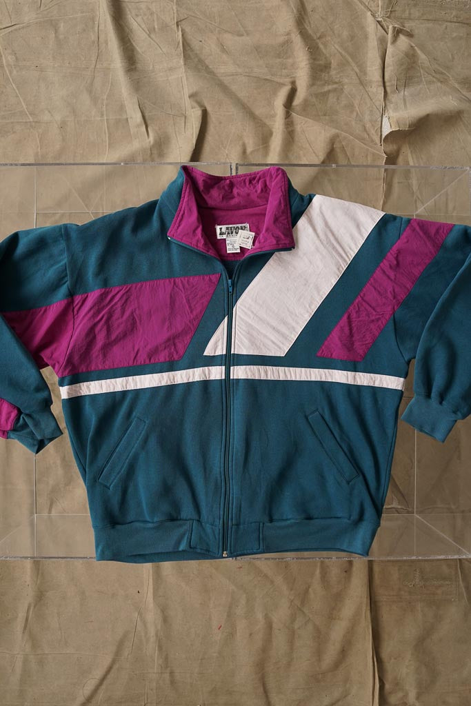 Retro Lavon zip up sportswear taille XL