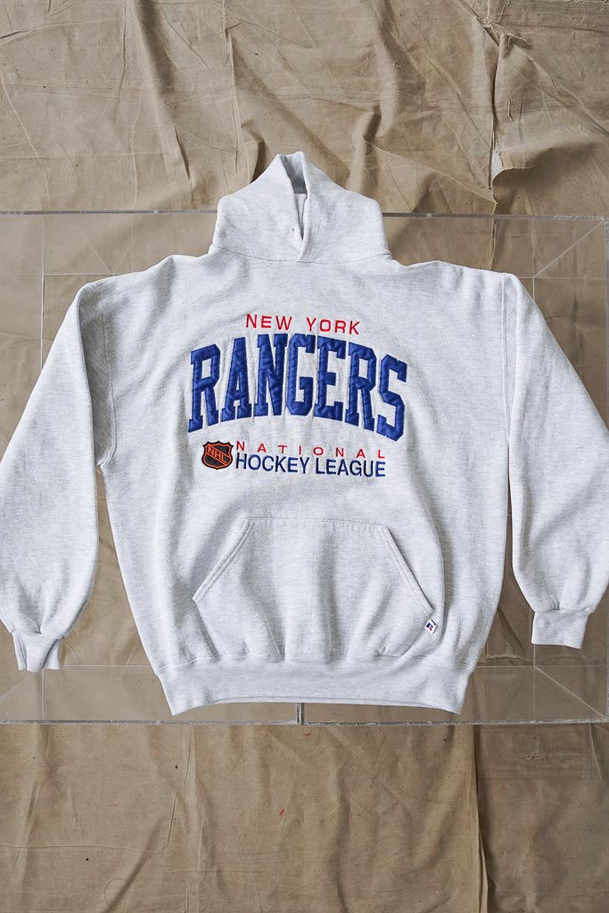 Hoodie Russel Athlethic Rangers vintage 90s crewneck New York taille XL