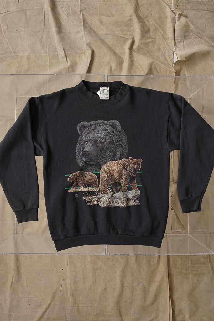 Vintage 1994 cotton groove bear crewneck taille L