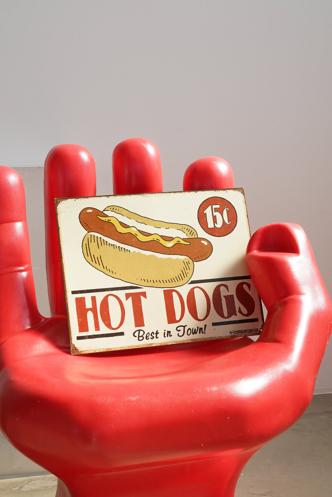 Affiche en métal Hot Dogs