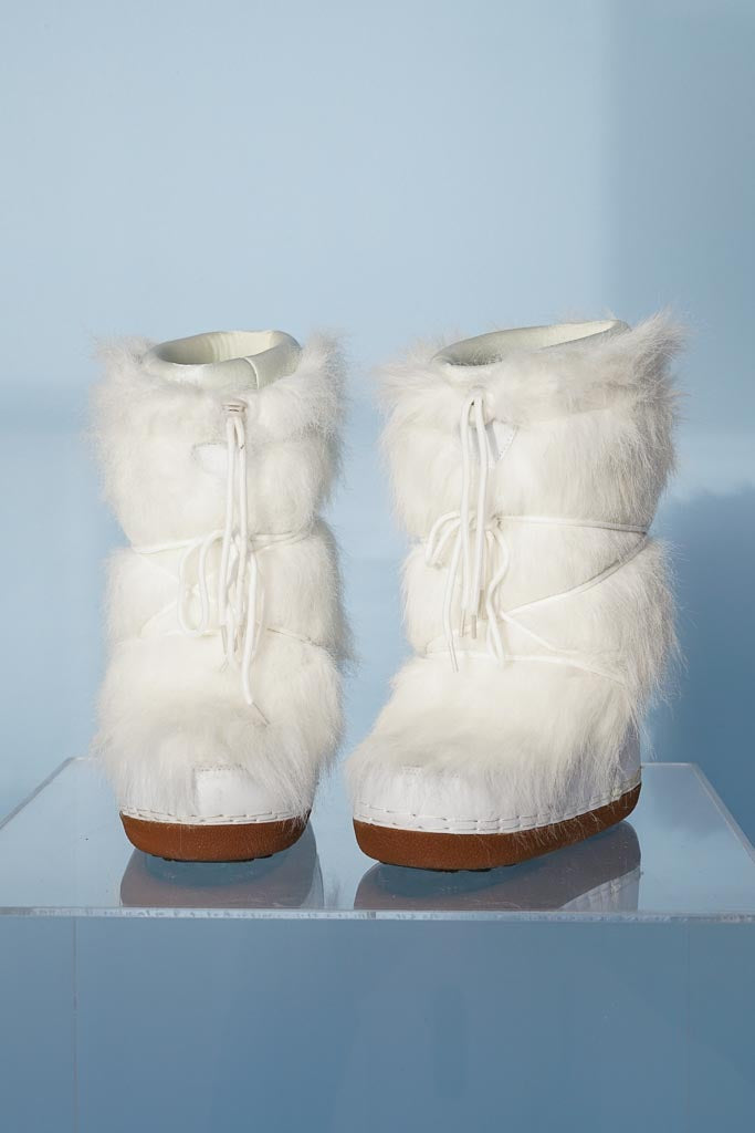 Moonbots en faux fur blanche taille 37-38