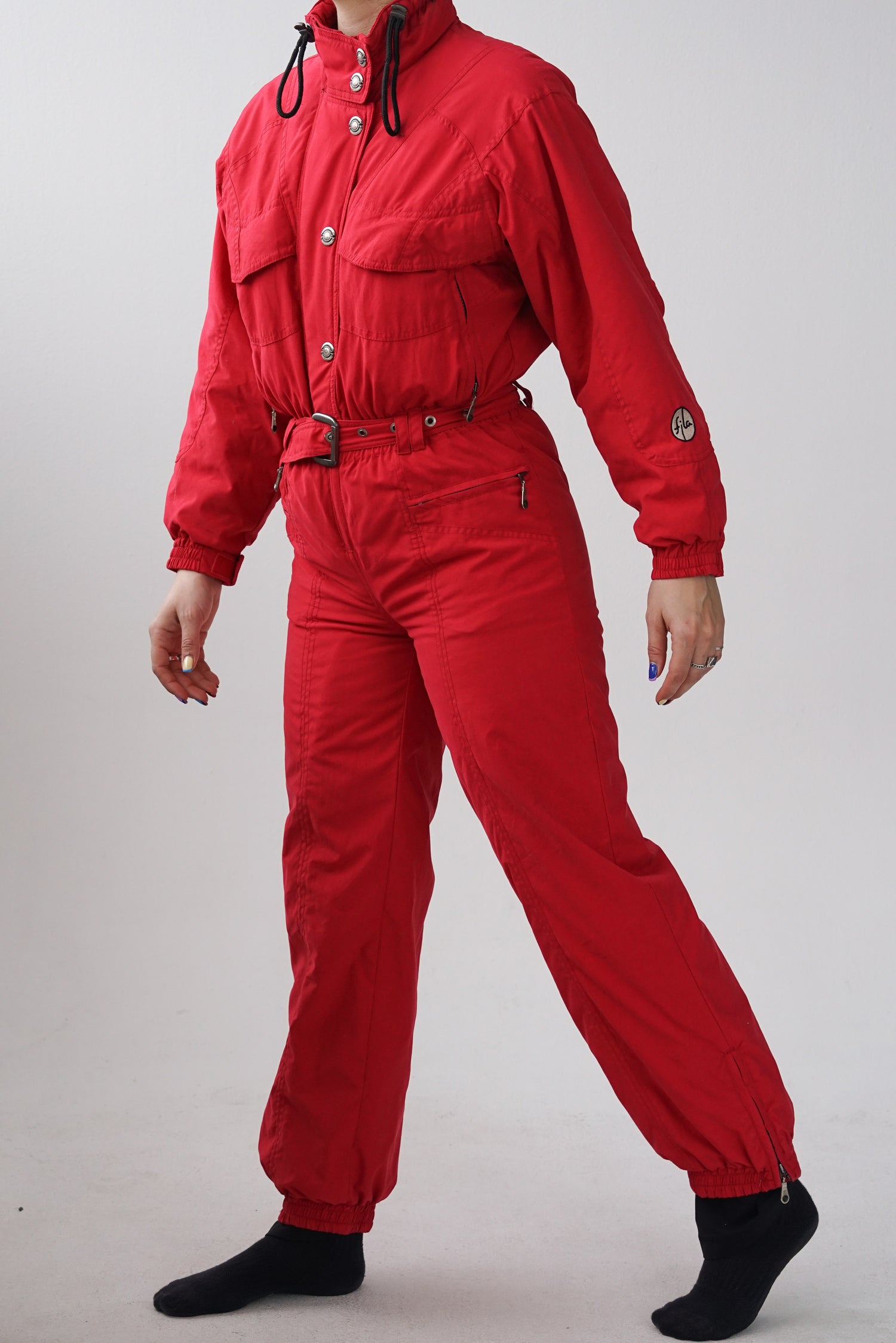 Chic après ski vintage 80s one piece ski suit, habit de neige une pièce pour femme taille 8 (XS-S)