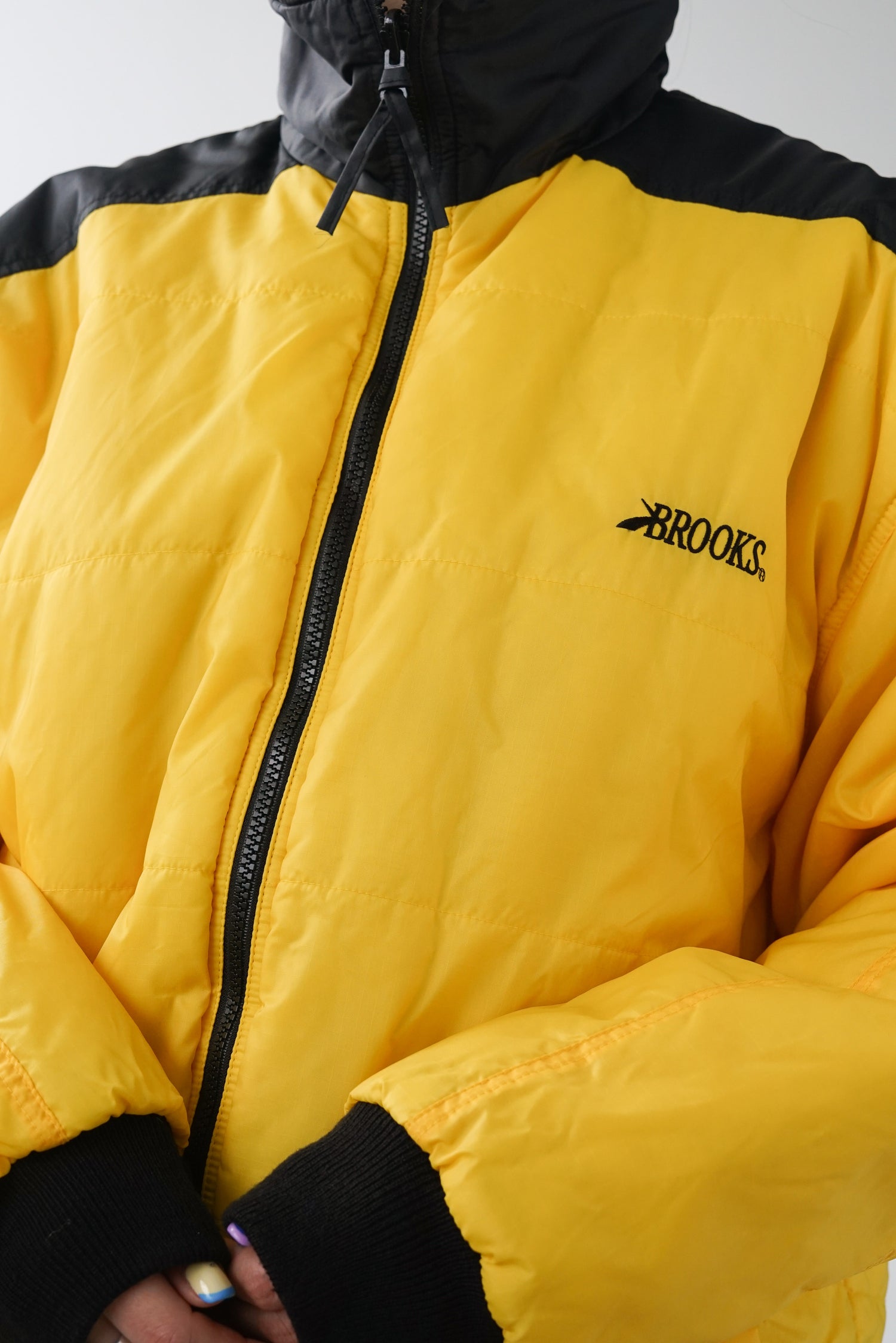 Manteau de printemps Brooks vintage 90s jacket unisexe taille L