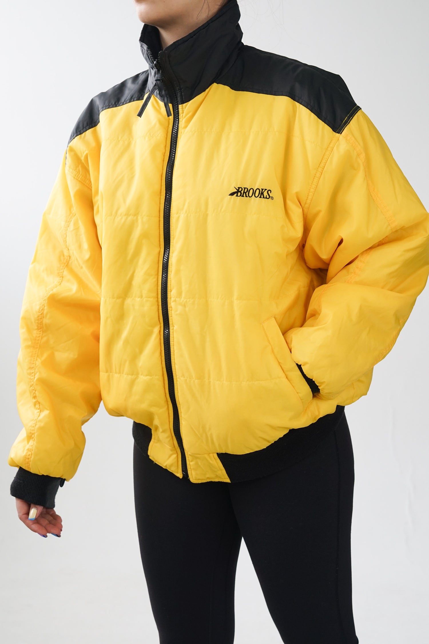 Manteau de printemps Brooks vintage 90s jacket unisexe taille L