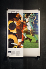 Charger l&#39;image dans la galerie, Affiche originale 1976 des Jeux Olympiques de Montréal, Football &amp; Haltérophilie, recto verso (Grand format)
