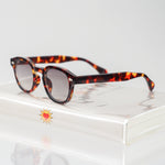 Ribotti Remake Baby unisex sunglasses – retro classic 90s style, tortoiseshell round wayfarer frame, tinted lenses 