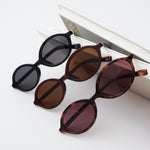 Ribotti Remake Charlie's unisex sunglasses – oval retro 90s slim frame, tinted lenses