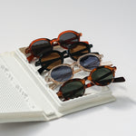 Ribotti Remake Léon unisex sunglasses - timeless minimalist 90s style, round frame, tinted lenses