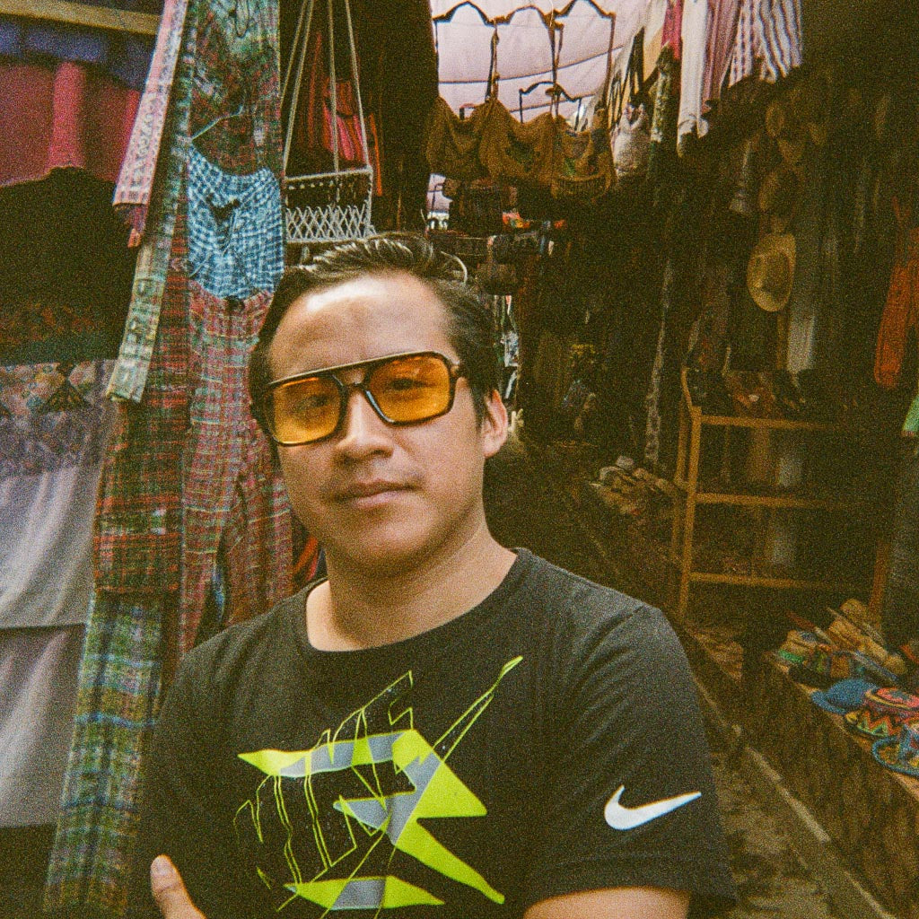 Ribotti Remake Pulp Pumpkin unisex sunglasses - retro 90s style, aviator tortoiseshell frame, orange tinted lenses 