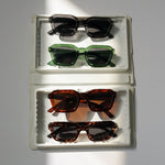 Ribotti Remake Road Trip unisex sunglasses - vintage 90s style, square frame, tinted lenses 