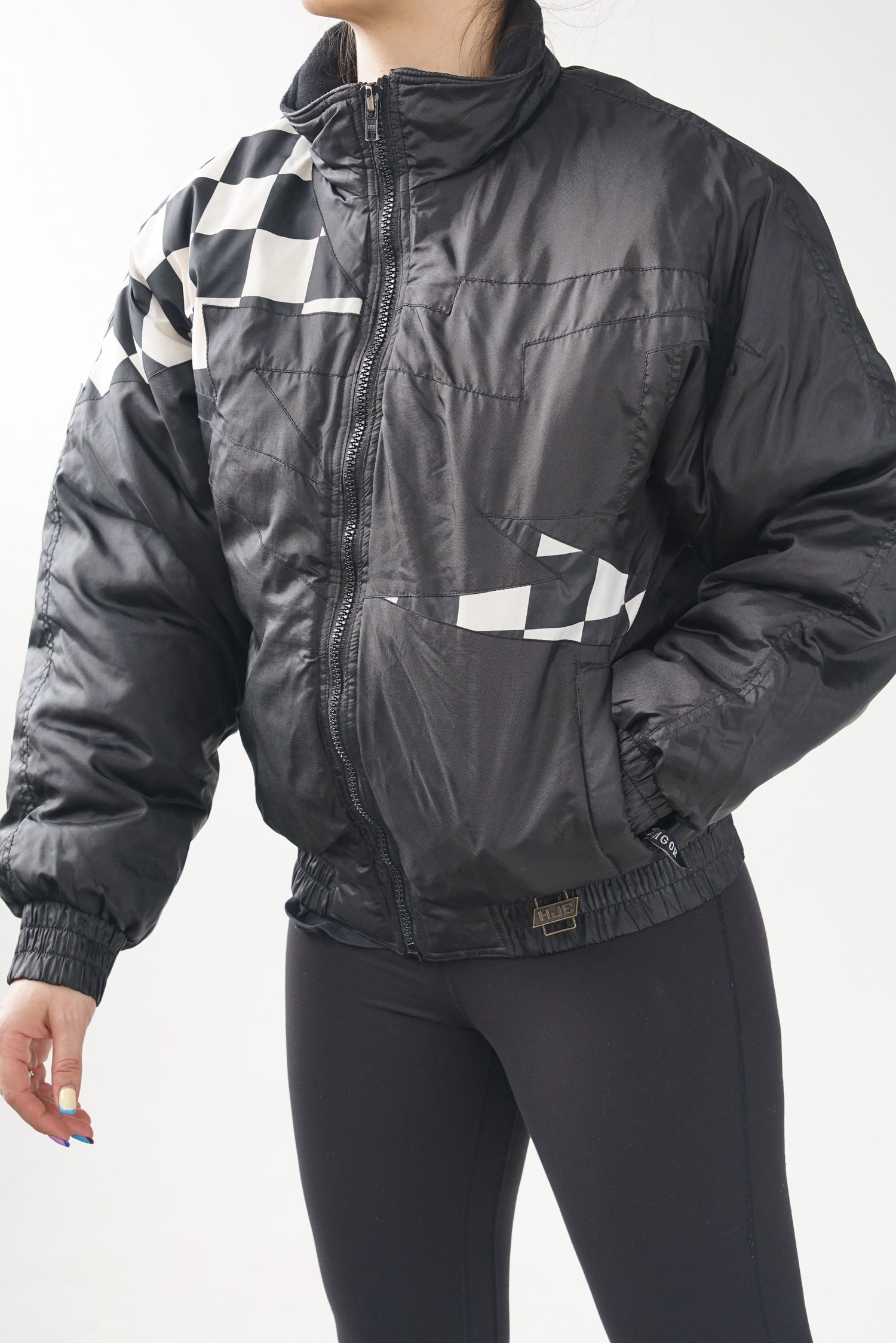 Manteau racing vintage motoneige pour femme taille S-M