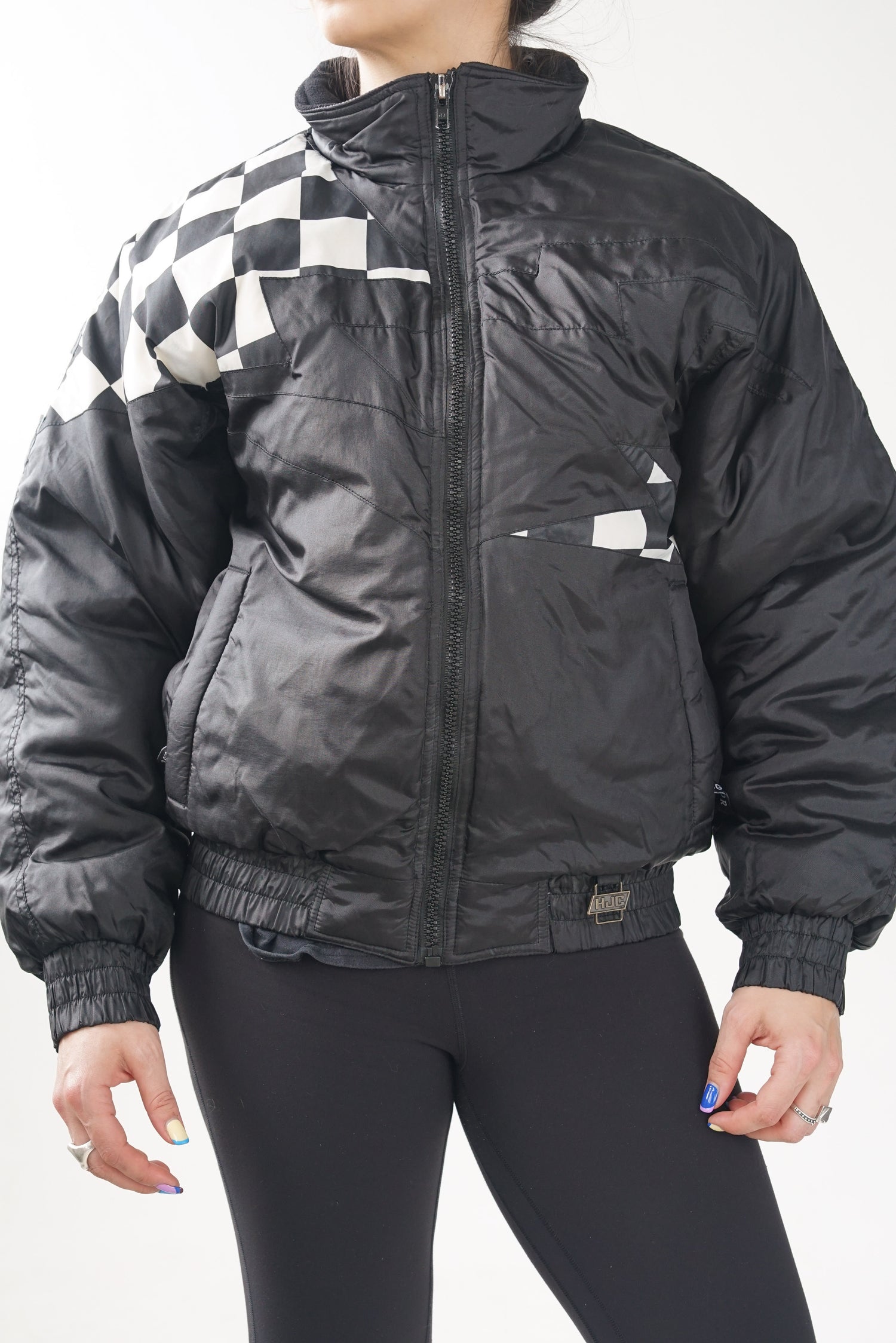 Manteau racing vintage motoneige pour femme taille S-M