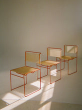 Charger l&#39;image dans la galerie, Red spaghetti dinning chairs by Giandomenico Belotti
