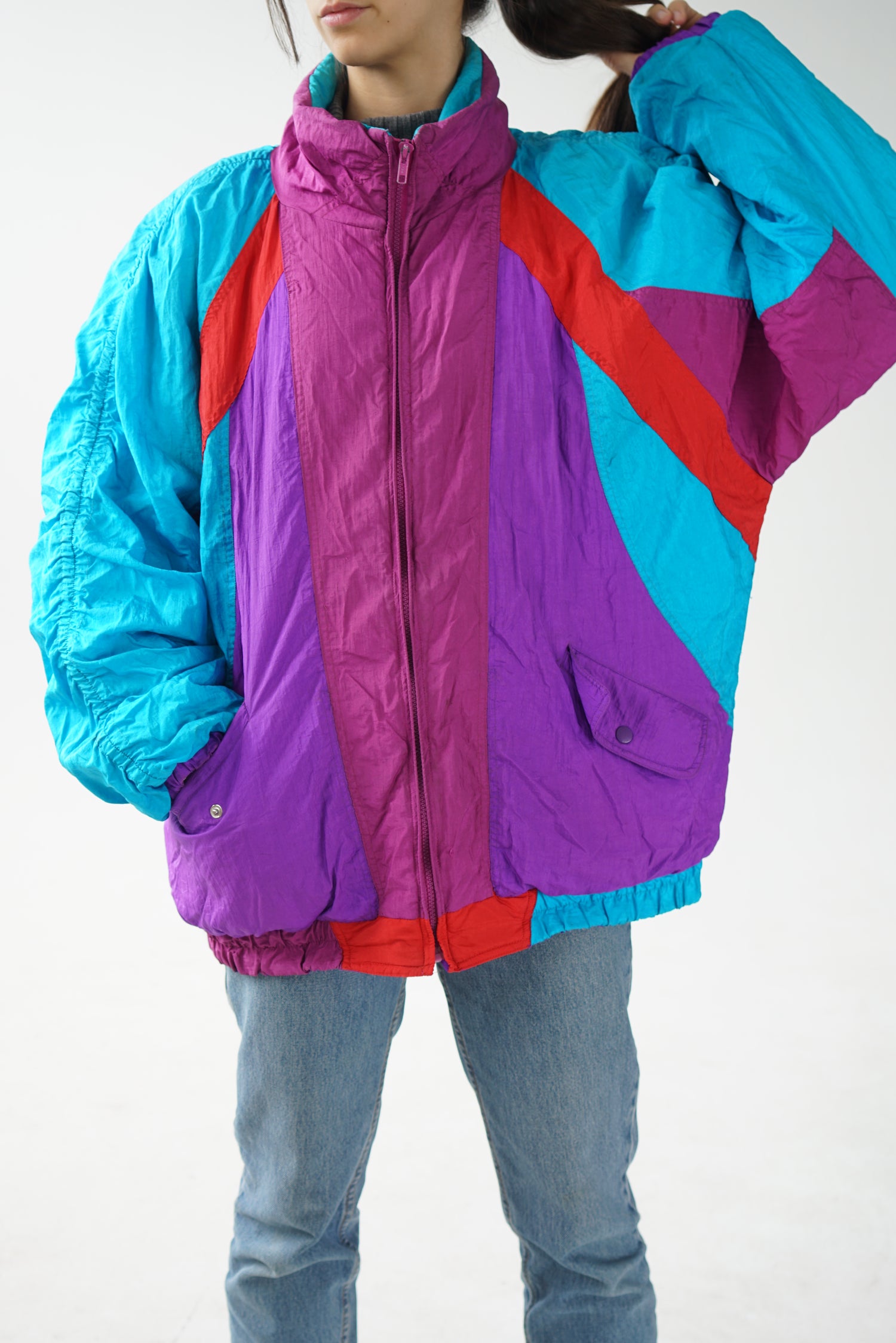Retro light jacket 80s style