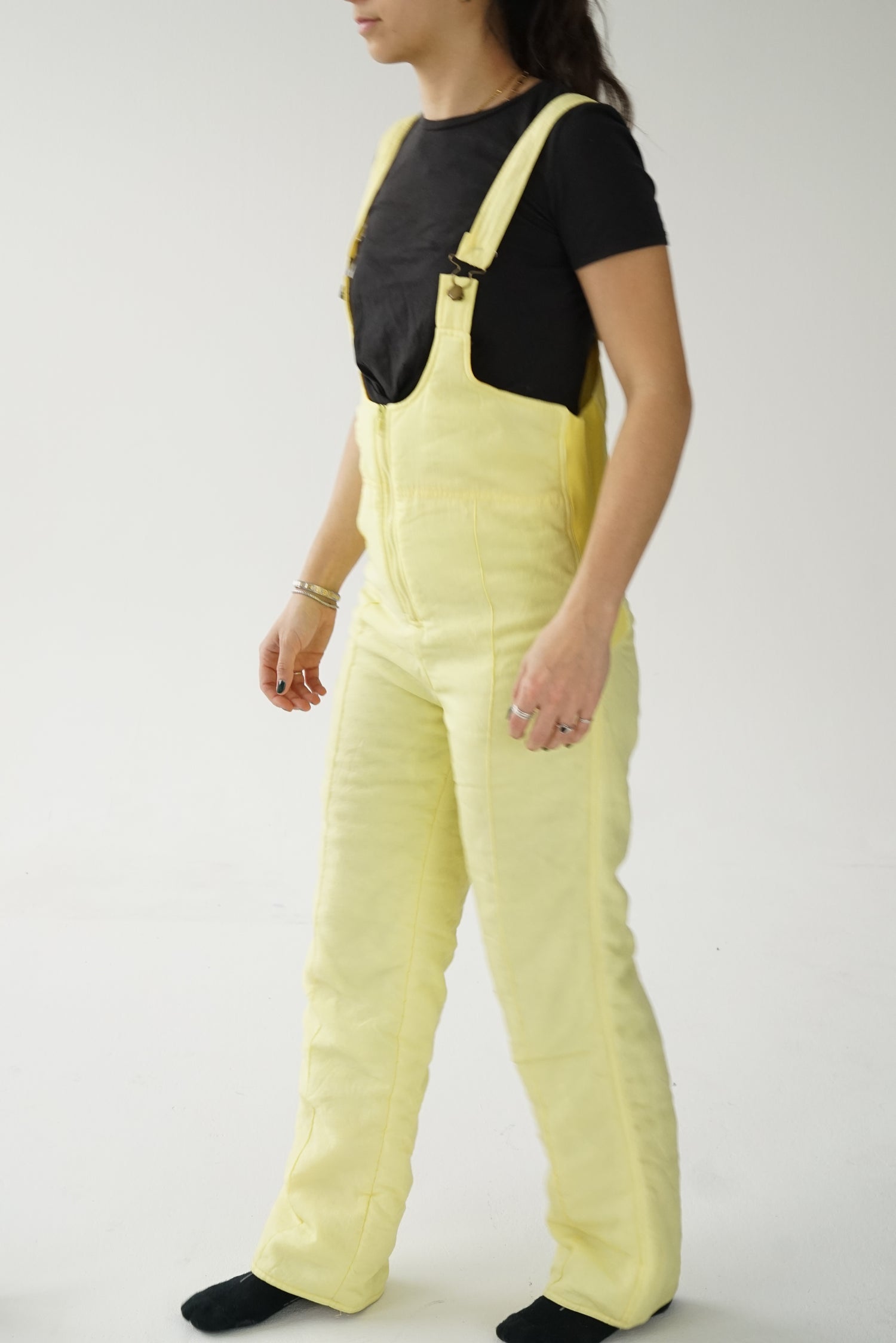Salopette jaune vintage sans nom unisexe taille S