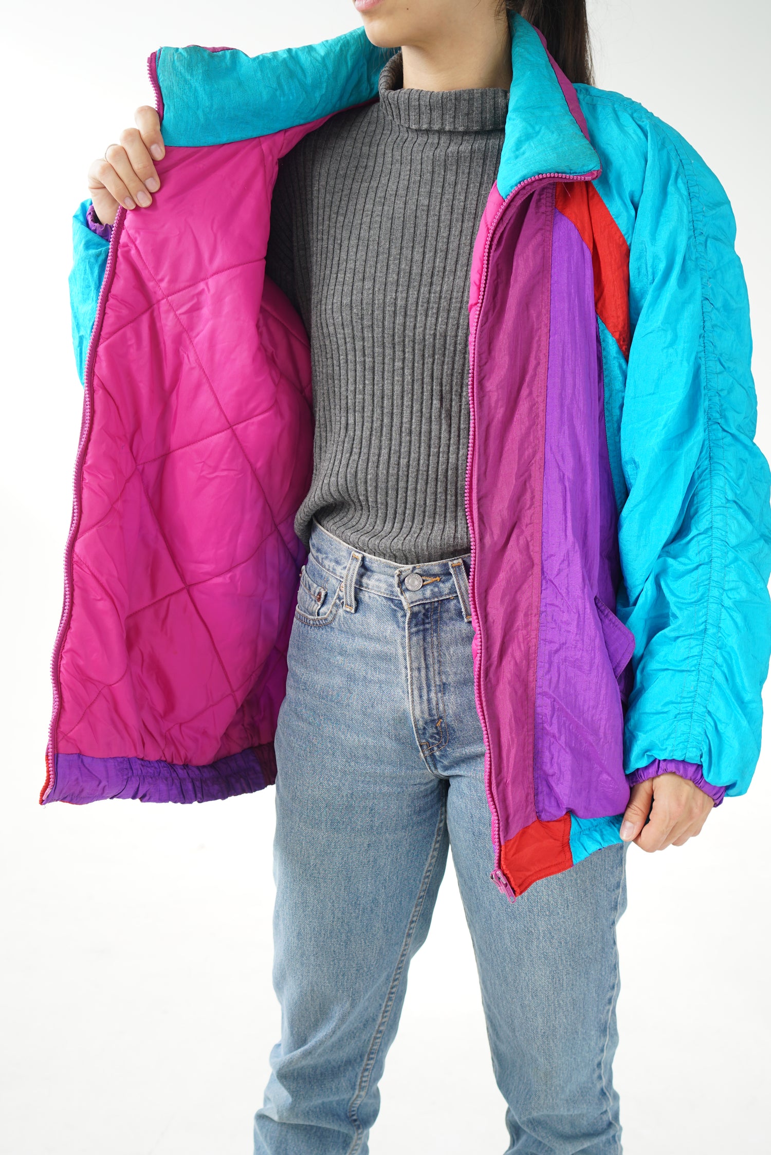 Retro light jacket 80s style