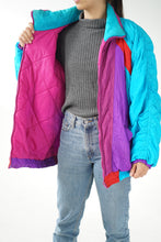 Load image into Gallery viewer, Retro light jacket 80s style
