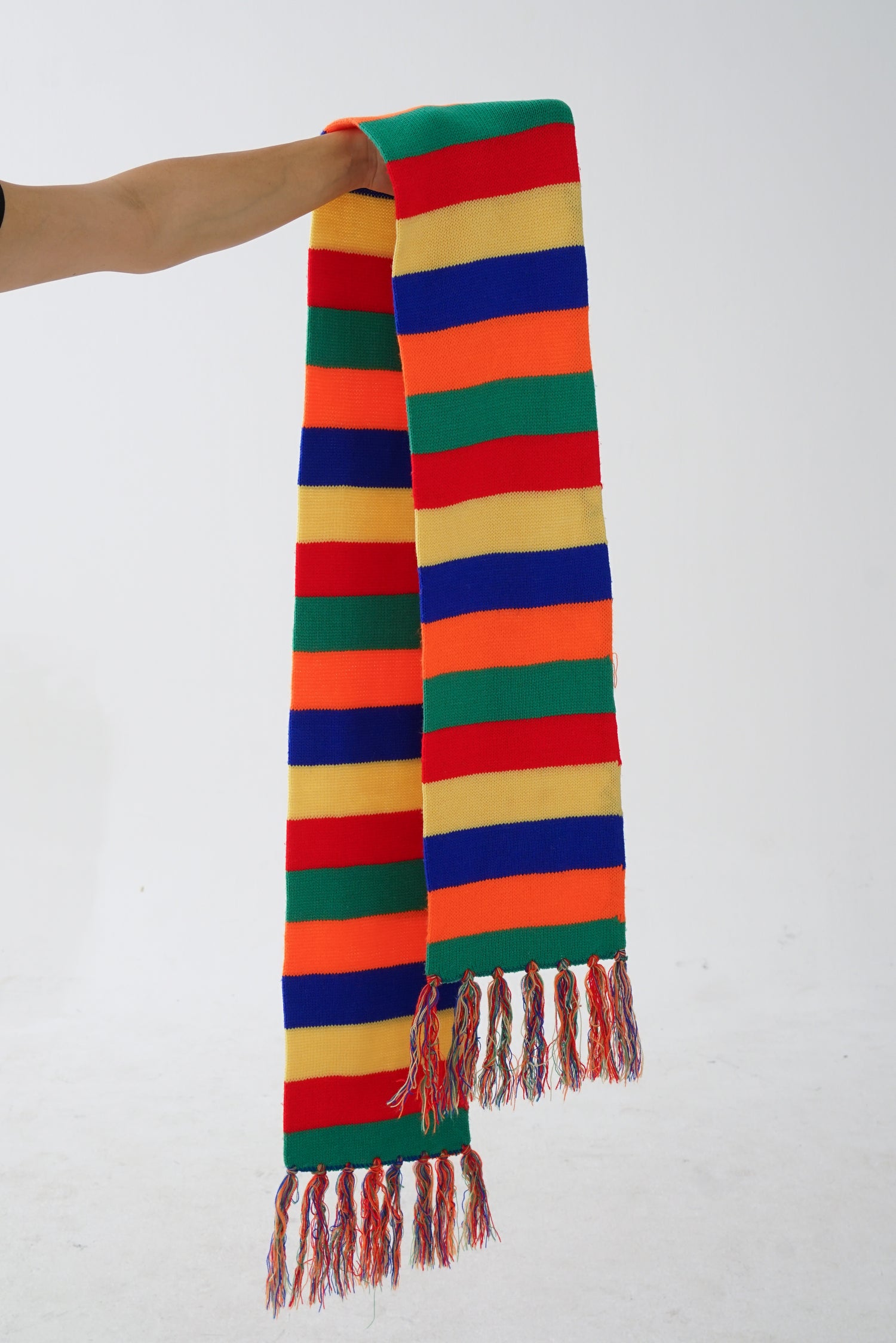 Foulard ligné coloré