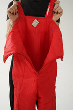 Load image into Gallery viewer, Pantalon salopette vintage sans nom rouge pour femme taille 6 (XS-S)
