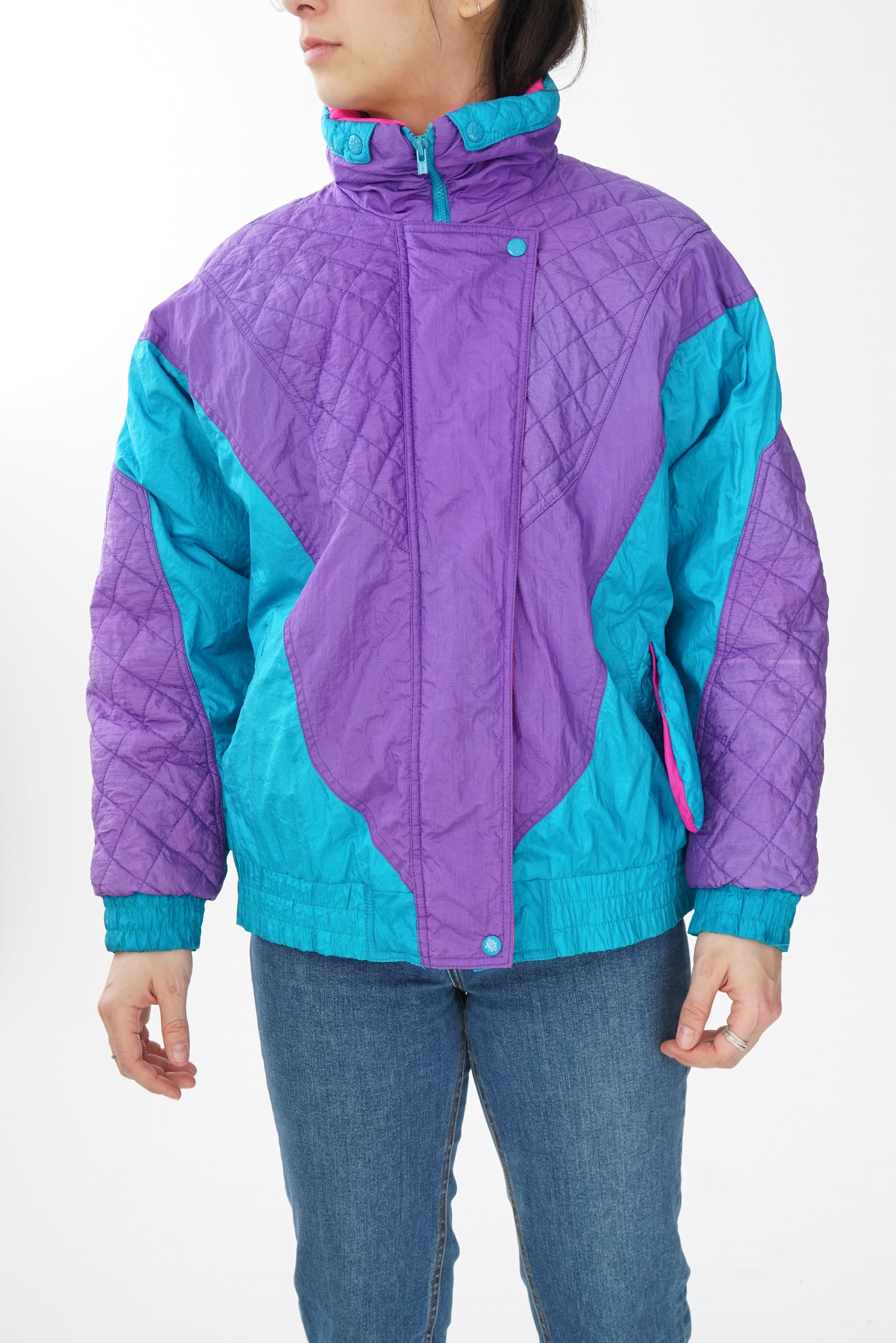 Manteau rétro 80s sans nom unisexe taille M