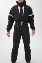 Charger l&#39;image dans la galerie, One piece vintage Spyder ski suit, snow suit noir très technique pour femme taille 6
