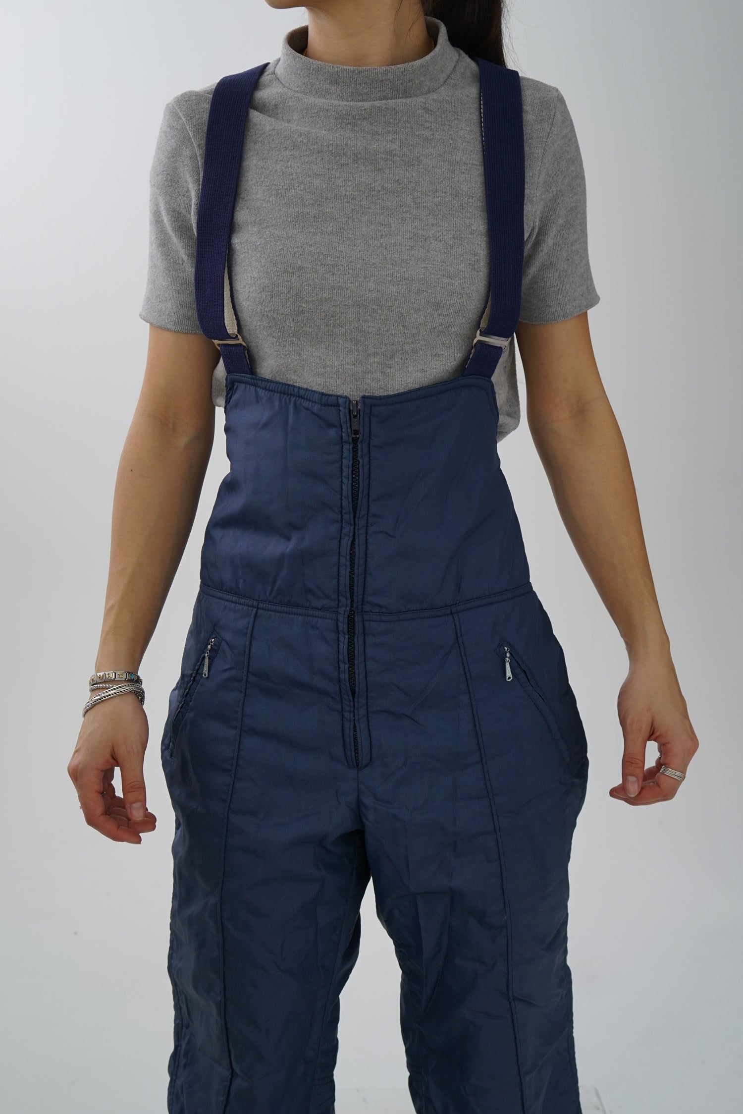 Vintage dark blue overalls for men size L-XL