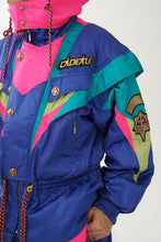 Load image into Gallery viewer, Extremely rare vintage two pieces Korean ski suit, metallic, neon and detailed snow suit for men size S-M
