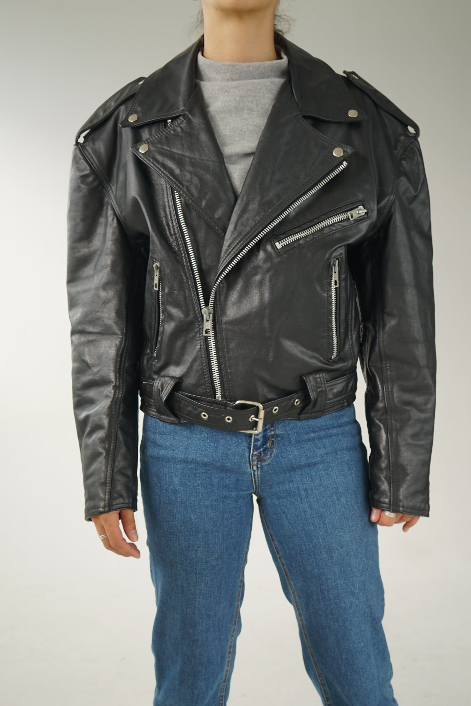 80s vintage leather perfecto S for men