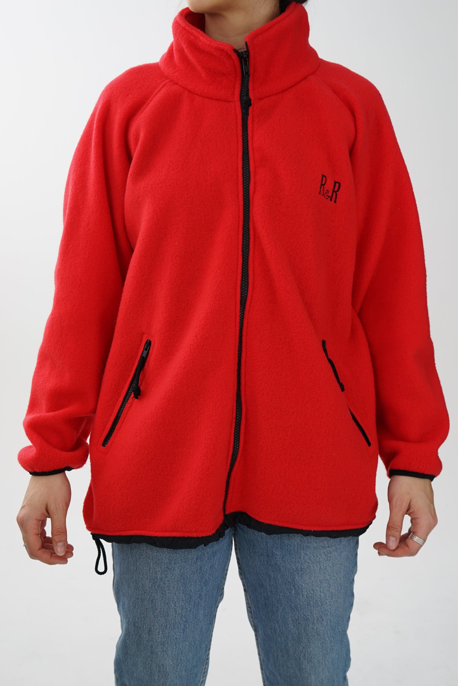 Polar vintage R&R rouge comme neuf unisex taille 8-10 (M-L)