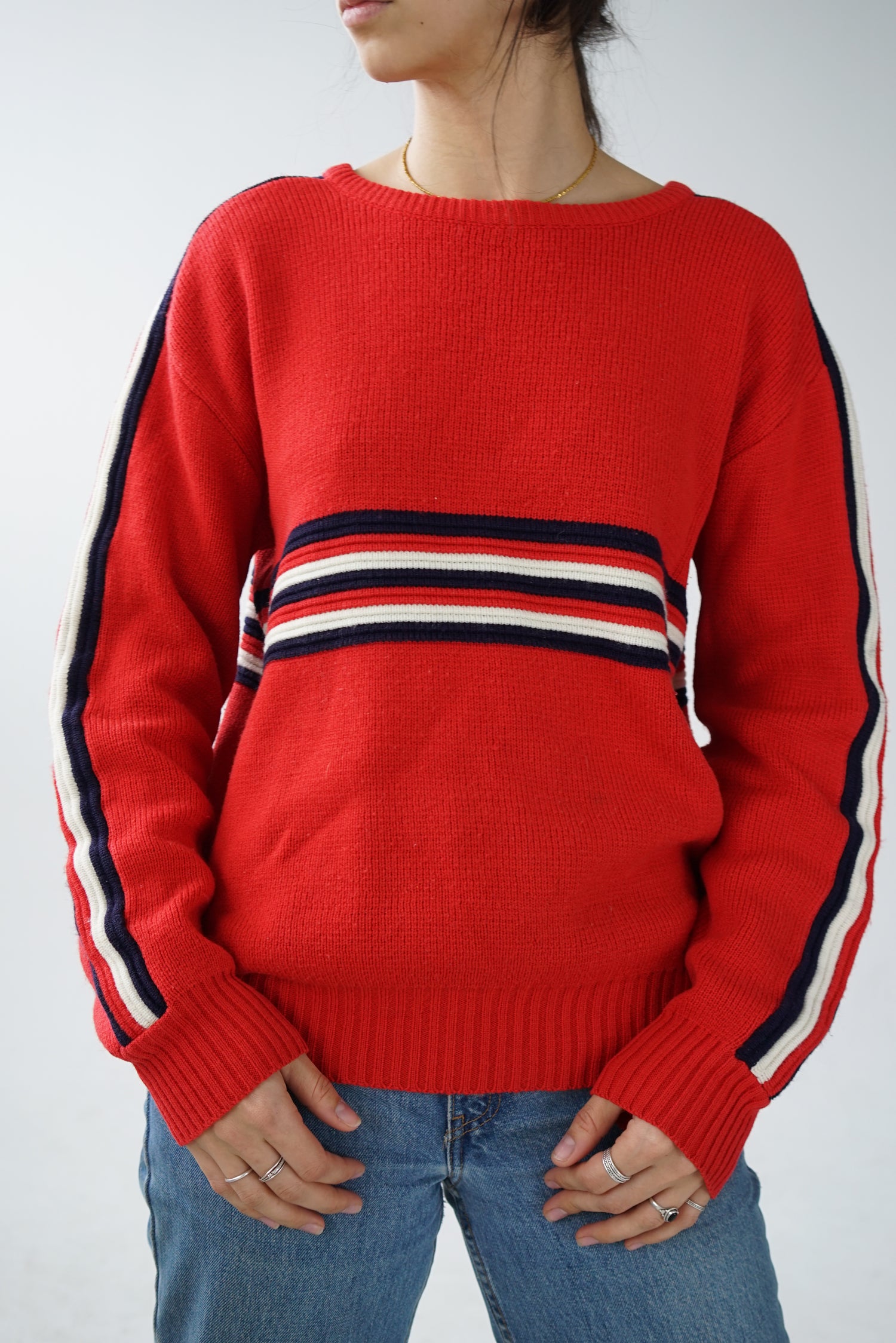 Vintage ski sweater Jean Michaud M for men