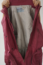 Charger l&#39;image dans la galerie, One piece vintage Audvik ski suit, snow suit mauve-rouge pour femme taille 10
