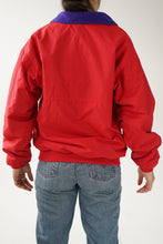 Load image into Gallery viewer, Vintage Patagonia red winter jacket with bleu/purple interior fleece size M
