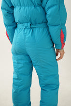 Load image into Gallery viewer, Extra cute vintage one piece Altitude ski suit en duvet, snow suit bleu poudre taille 8
