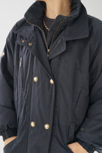 Load image into Gallery viewer, Manteau de ski mi-long Descente noir pour femme taille 8 (S)
