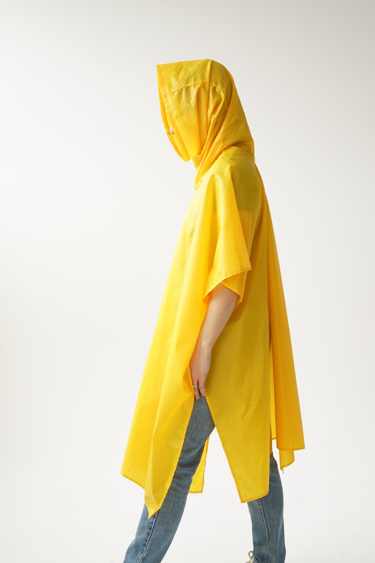 Funky imperméable à col roulé poncho O/S