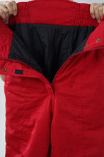 Load image into Gallery viewer, Vintage snow pants Descente red suede for women size 12 (M)
