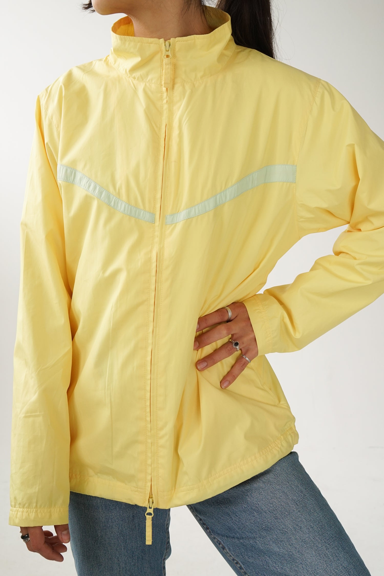 Veste de sport jaune pâle Aurea pour femme taille XL