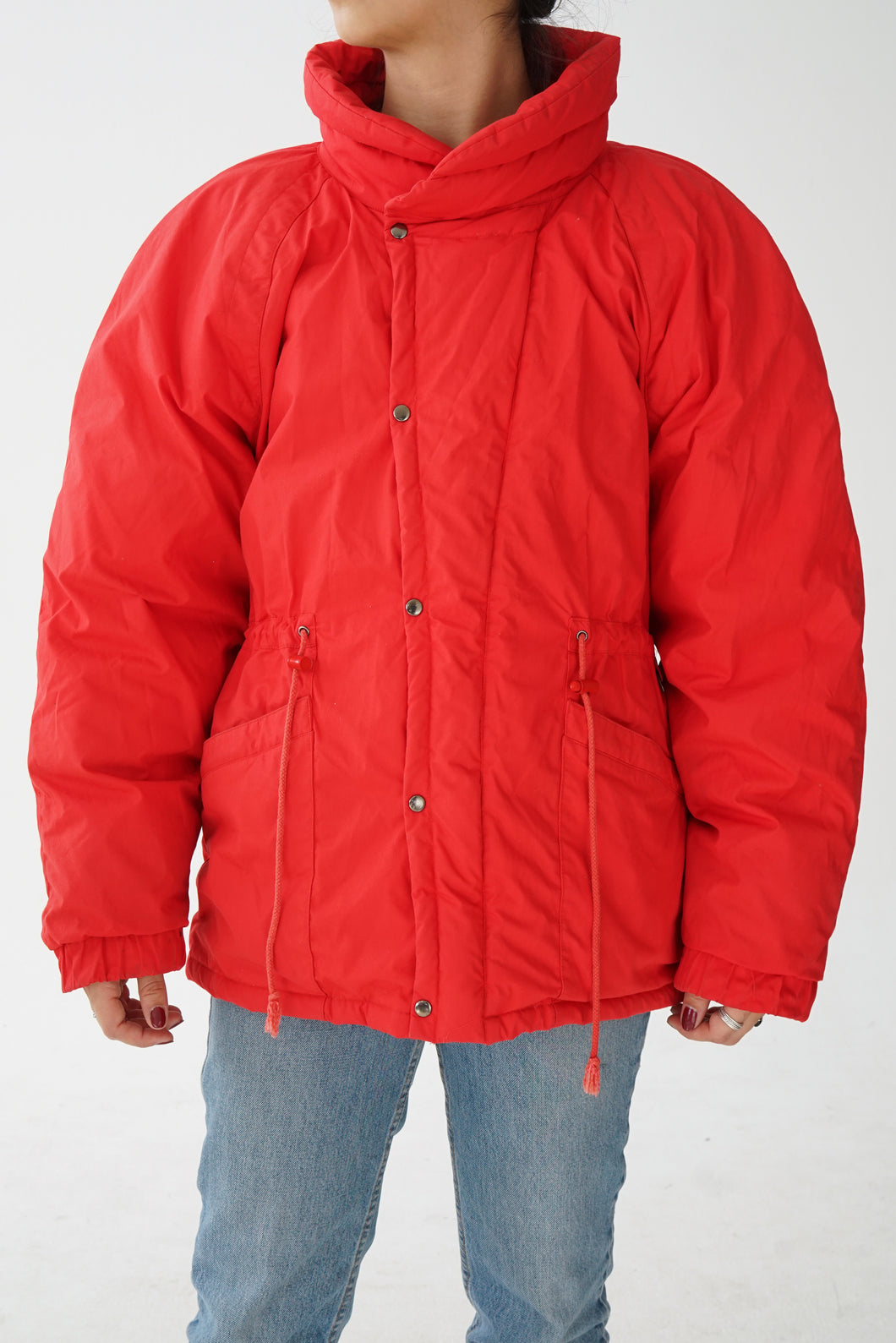 Manteau en duvet Sportstop rouge unisex taille M-L
