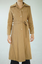 Charger l&#39;image dans la galerie, Manteau long en laine 85/15 fait à Montréal taille XS
